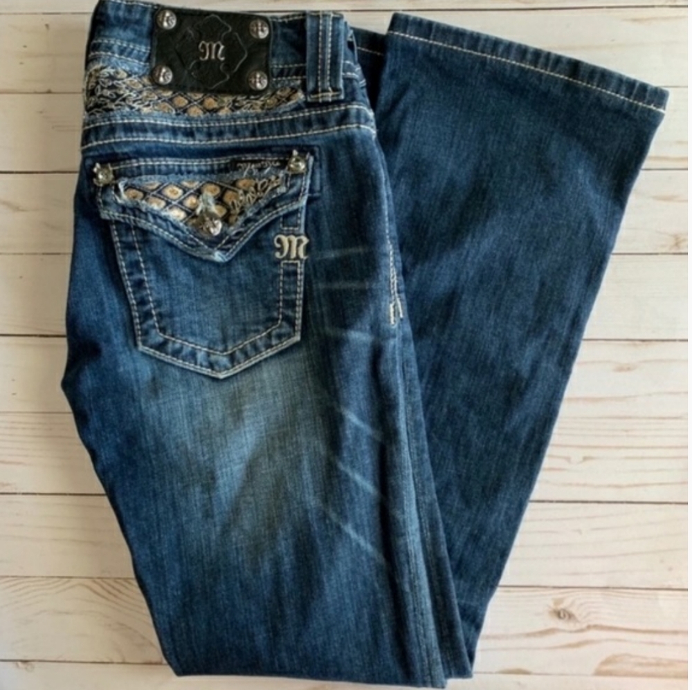 Miss me bootcut jeans bling pocket size 27
